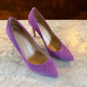 J. Crew Purple Suede Heels